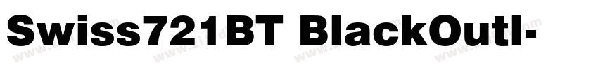 Swiss721BT BlackOutl字体转换
